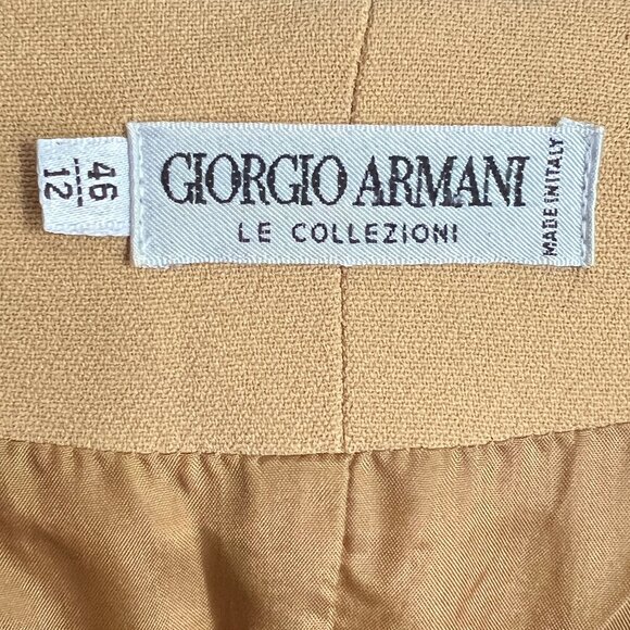 Vintage Giorgio Armani 80s 90s Blazer Dress Mini Midi Office Suit Old Money Luxe - Picture 5 of 9